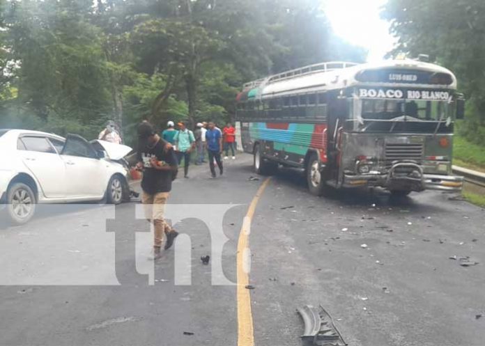 Trágico accidente de tránsito entre Muy Muy y Boaco, jurisdicción Matagalpa