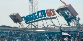 ¡Terror! Varios heridos tras colapsar el techo de un estadio en Chile