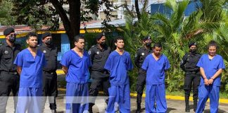 Presentación de delincuentes en Estelí y Chinandega