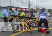 Chocan a vendedor ambulante en el sector del Autolote El Chele, Managua Accidente de tránsito en el sector de Autolote El Chele, Managua