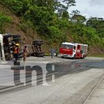 Cisterna se da vuelta en «peligrosa vuelta» entre Matiguás y Río Blanco Camión cisterna se da vuelta en carretera Matiguás-Río Blanco
