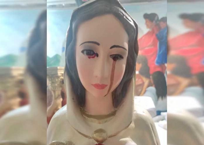 ¿Cerca el juicio de Divino? Virgen llora lágrimas de sangre en Colombia