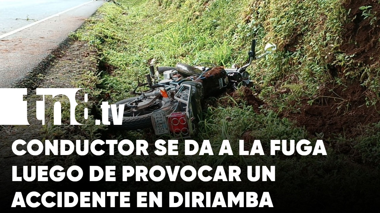 Conductor provoca accidente y se da a la fuga en Diriamba | TN8.ni
