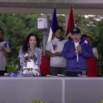 Presidente Daniel Ortega: «Nicaragüenses, todos, vamos a jurar nuestra lealtad con la patria» Acto central por el Desfile Escolar, presidido por el Comandante Daniel Ortega, presidente de Nicaragua