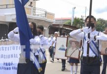 Con mucho patriotismo las familias de Estelí disfrutaron del desfile Desfile patrio desde las calles de Estelí