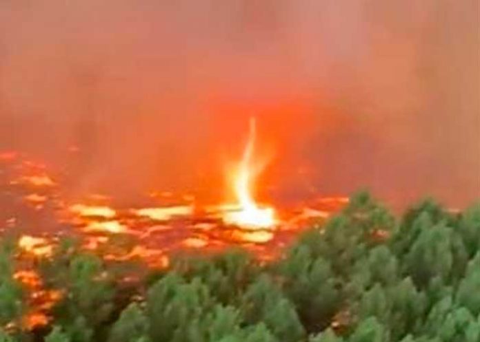 ¡La ira de Dios! Un tornado de fuego causó pánico al suroeste de Francia