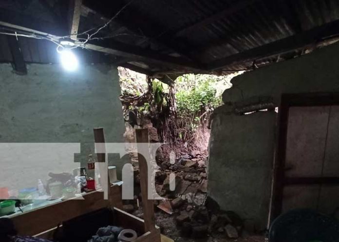 Casas con daños en Jalapa producto de las lluvias