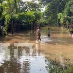 Ríos crecidos, inundaciones y deslizamientos por fuertes lluvias en Juigalpa Fuertes lluvias en Juigalpa, Chontales