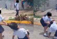 Tremenda ‘revolcada’ se dieron dos chavalas en pleno regreso a clases Estudiantes se agarran a golpes en regreso a clases