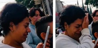 Mamá lloró cuando dejó a su hijo en la escuela 