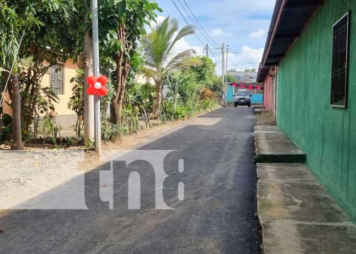 Mejoramiento de calles en el barrio San Antonio, Managua