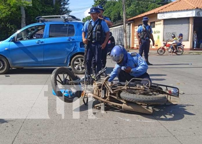 managua-choque-22 Accidente de tránsito en el Distrito VI de Managua