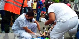Familias del Distrito III de Managua participan en el ejercicio multi-amenazas