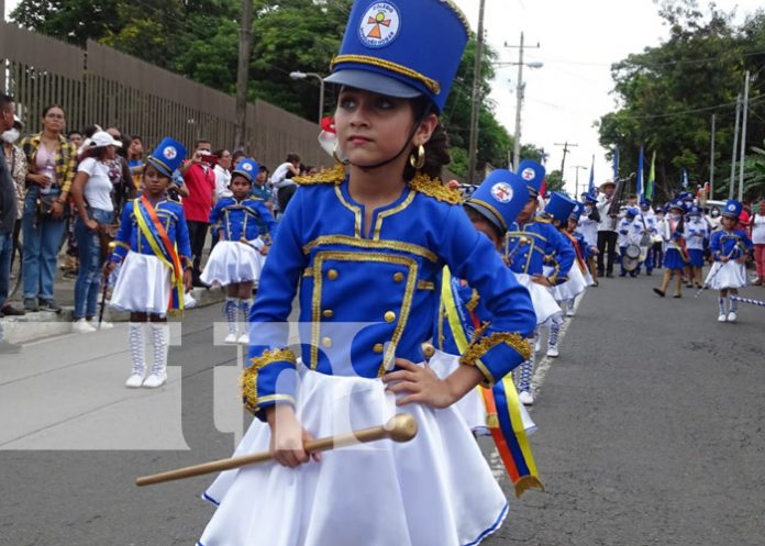 Masaya, Madriz y Boaco realizan desfile celebrando las fiestas patrias