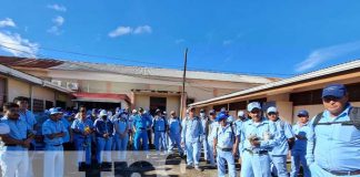 Labores de fumigación casa a casa en Matagalpa
