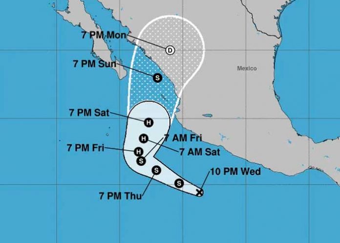En las costas de México se formó la tormenta Orlene con potencial de huracán