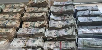 Incautación de más de 1 millón de dólares en Nindirí, Masaya