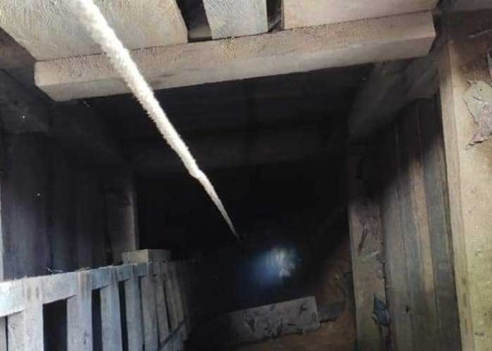 Mina donde ocurrió una tragedia en Siuna, Caribe Norte