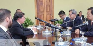 Encuentro de la delegación de China con Cancillería de Nicaragua