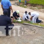 Con la cabeza desbaratada tras accidente en San Fernando, Nueva Segovia Accidente mortal de tránsito en San Fernando, Nueva Segovia