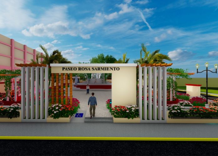 paseo Alcaldía de Chinandega inicia construcción de un espacio cultural que llevará por nombre Paseo Rosa Sarmiento