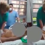 Sonríen mientras intentan reanimar a paciente muerto