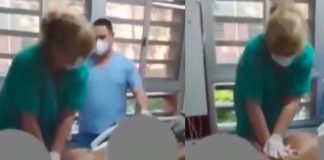 Sonríen mientras intentan reanimar a paciente muerto