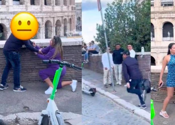 Decidió hincarse y proponerle matrimonio a su novio