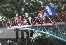 Inauguración de puente peatonal en Río Blanco