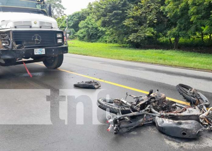 rivas-fuego-3 Escena de un fuerte accidente de tránsito en Rivas