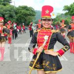 Estudiantes del Distrito II de Managua desfilan en saludo al mes patrio