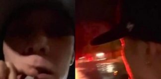 “Nada más estamos grabando un video" dijo Santa Fe
