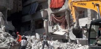 Colapsa edificio y deja al menos a 13 muertos en Alepo, Siria