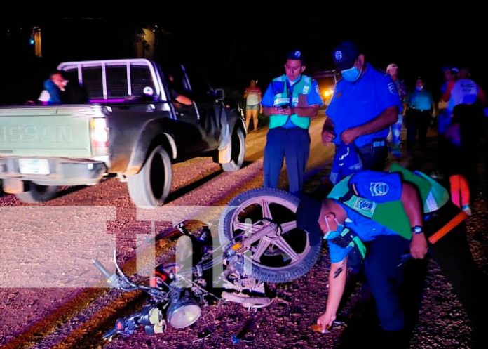 somoto-2 Motociclista y acompañante lesionados en accidente de tránsito en Somoto