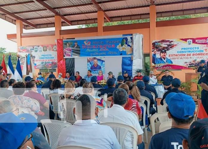 Inauguración de estación bomberil en Santa Teresa, Carazo