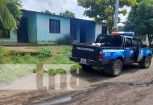Gobierno expresa condolencias a padres de niñas asesinadas en Nicaragua Policía en Ciudad Belén, Managua, donde ocurrió el atroz crimen
