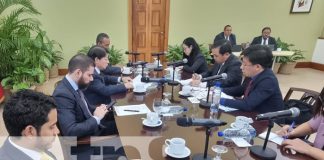 Delegación de Vietnam y Nicaragua reunidos para temas políticos y económicos