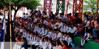 Centros escolares de Matiguás realizan el 4to desfile patrio escolar