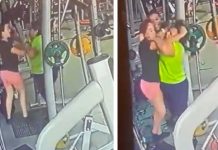 Mujeres se agarran de las "mechas" por una máquina en el Gym (VIDEO)