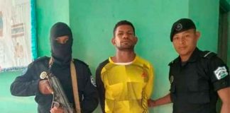 Hondureño que macheteo a su expareja es capturado por la Policía Nacional de Nicaragua
