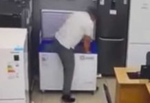 Ladrón termina atrapado en un freezer tras intentar robar Ladrón termina atrapado en una freezer tras intentar robar