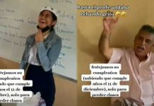 ¡Insólito! Fingieron un cumpleaños para que el profesor no les diera clases