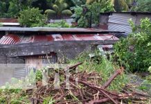 Familias afectadas por colapso de pared en Monimbó, Masaya Familias afectadas por colapso de pared en Monimbó, Masaya