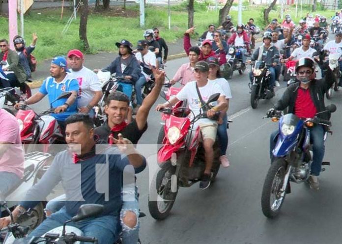 Brigadas de motociclistas respaldan continuidad del progreso en Managua