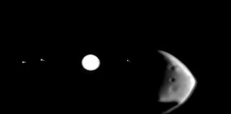 El espacio admiró un evento impresionante entre Júpiter y Marte