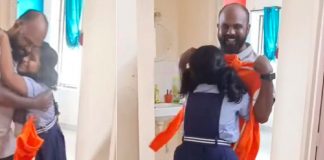 Su papá consigue un trabajo y se conmueve hasta las lágrimas (Video)