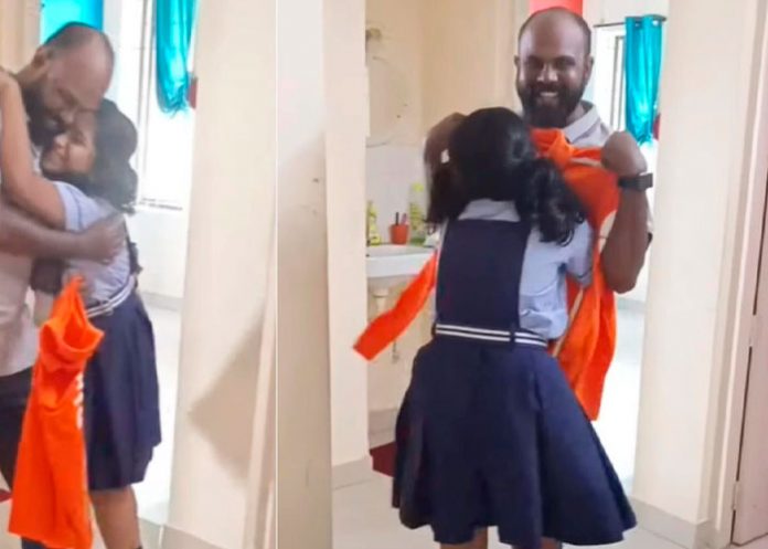 1 Su papá consigue un trabajo y se conmueve hasta las lágrimas (Video)