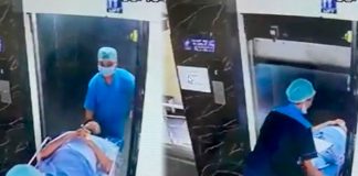 Ascensor de hospital se desploma al trasladar un paciente