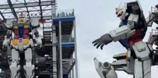 Muestran en Japón asombroso "Transformers" de tamaño real