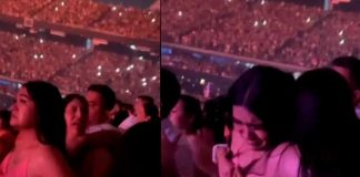 "Ojitos lindos" Joven rompe en llanto durante concierto de Bad Bunny